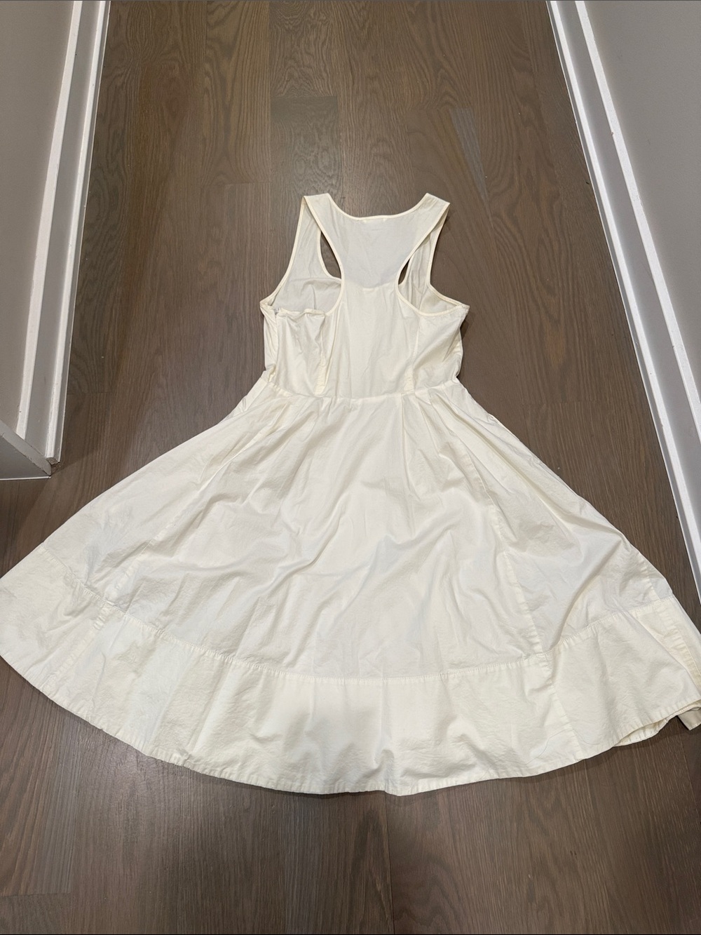 Club Monaco White Sleeveless A-Line Midi Dress - Picture 5 of 5